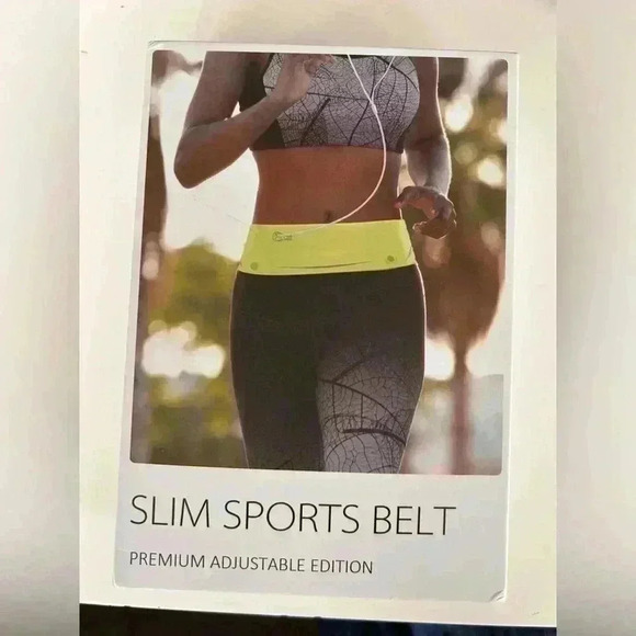 Slim  Adjustable Sports Belt in Turquoise Green - Picture 5 of 9